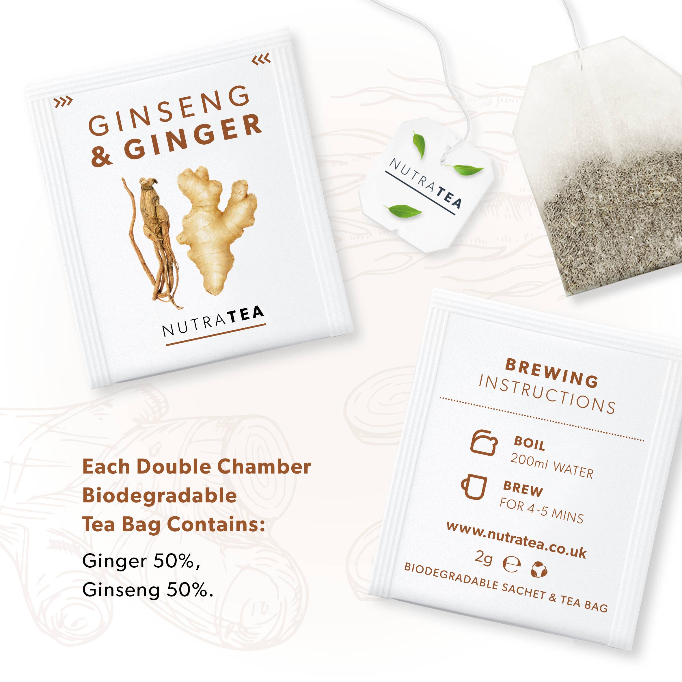 Ginseng & Ginger Herbal Tea