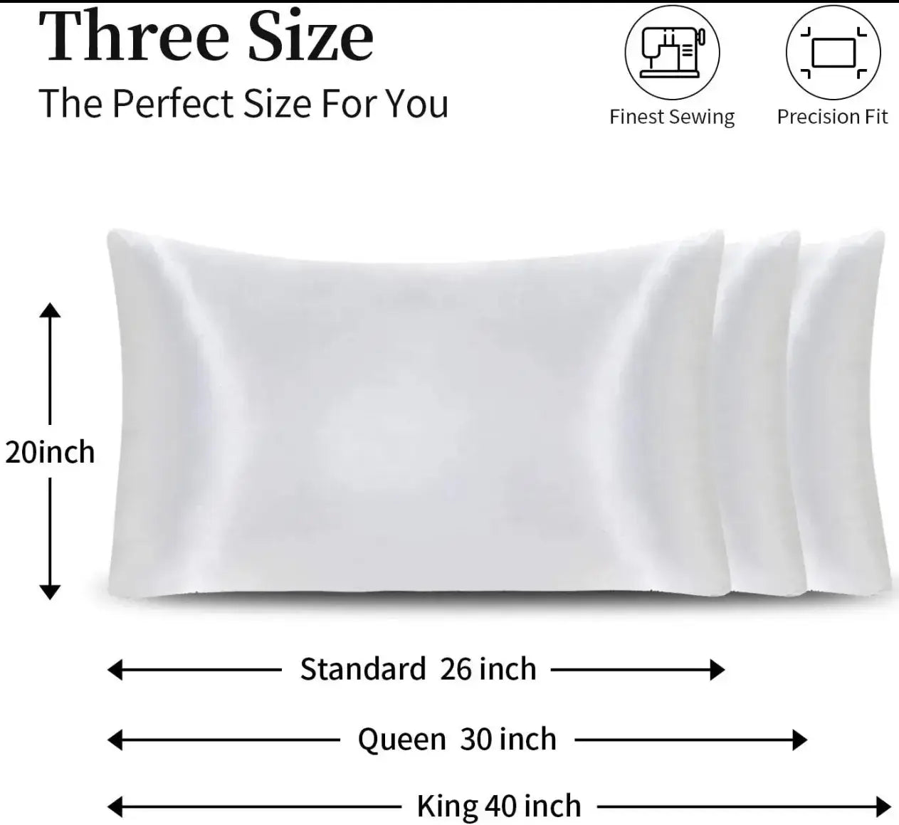 Satin Pillowcases for Hair and Skin (Set of 2)