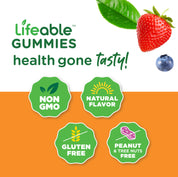 Lifeable Calcium, Magnesium, Zinc + Vitamin D Kids Gummies