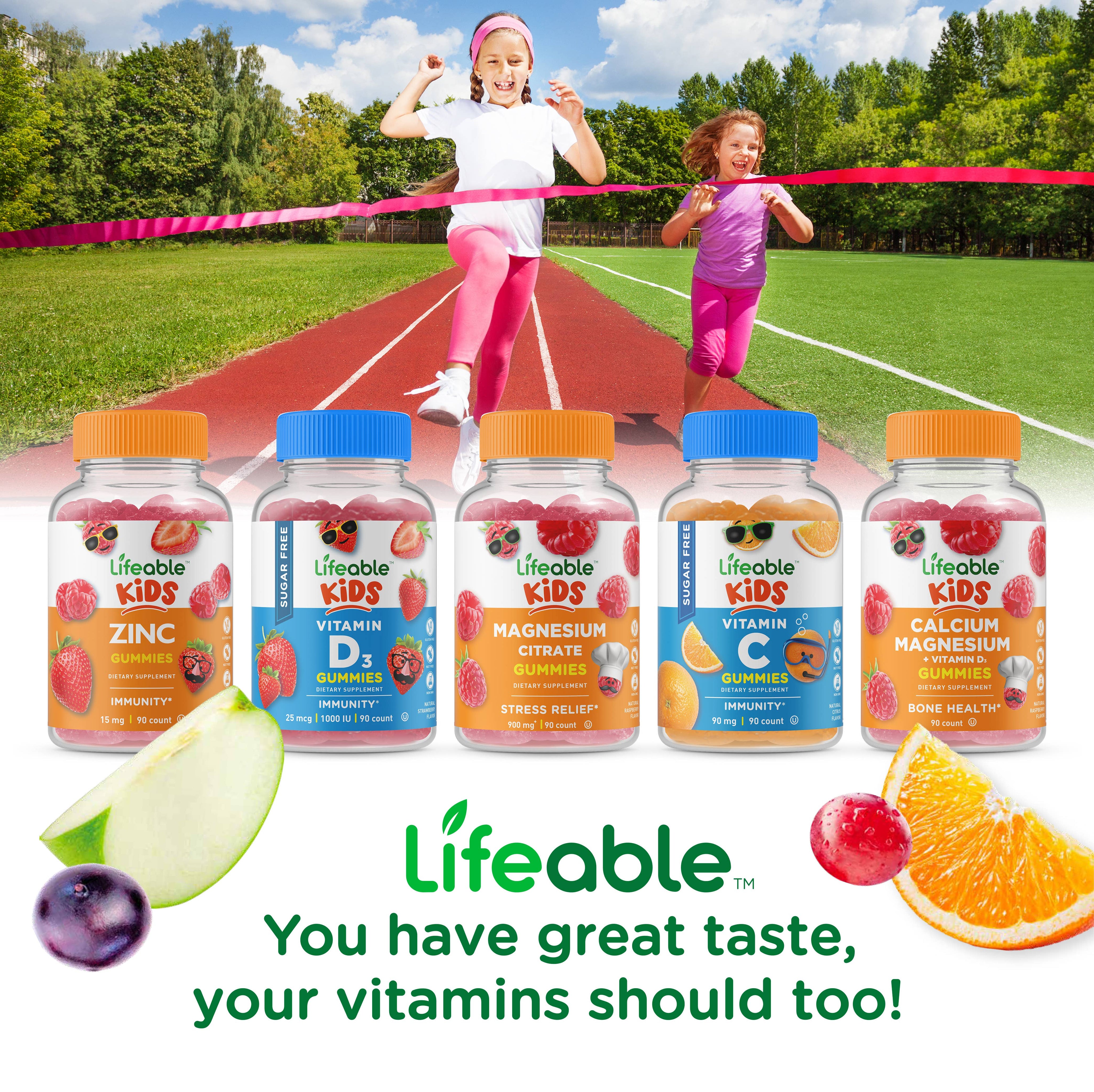 Lifeable Kids Multivitamin Gummies, Immunity And Metabolism