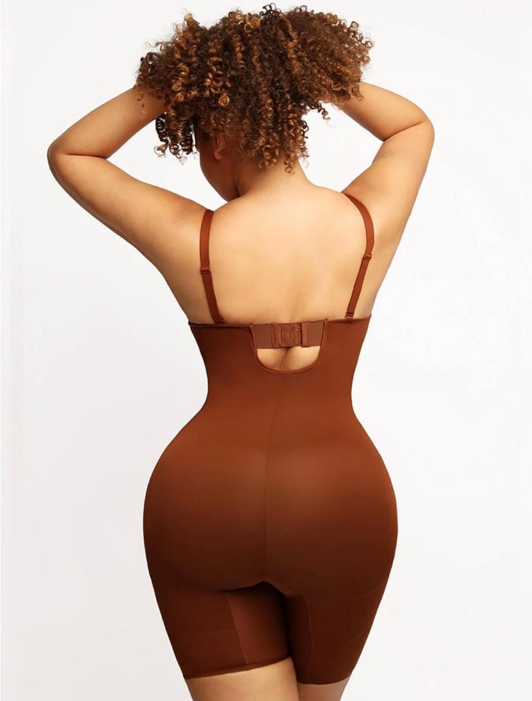 Back Smoothing Underwire Cup Push Up Bra Strapless Shortie Bodysuit