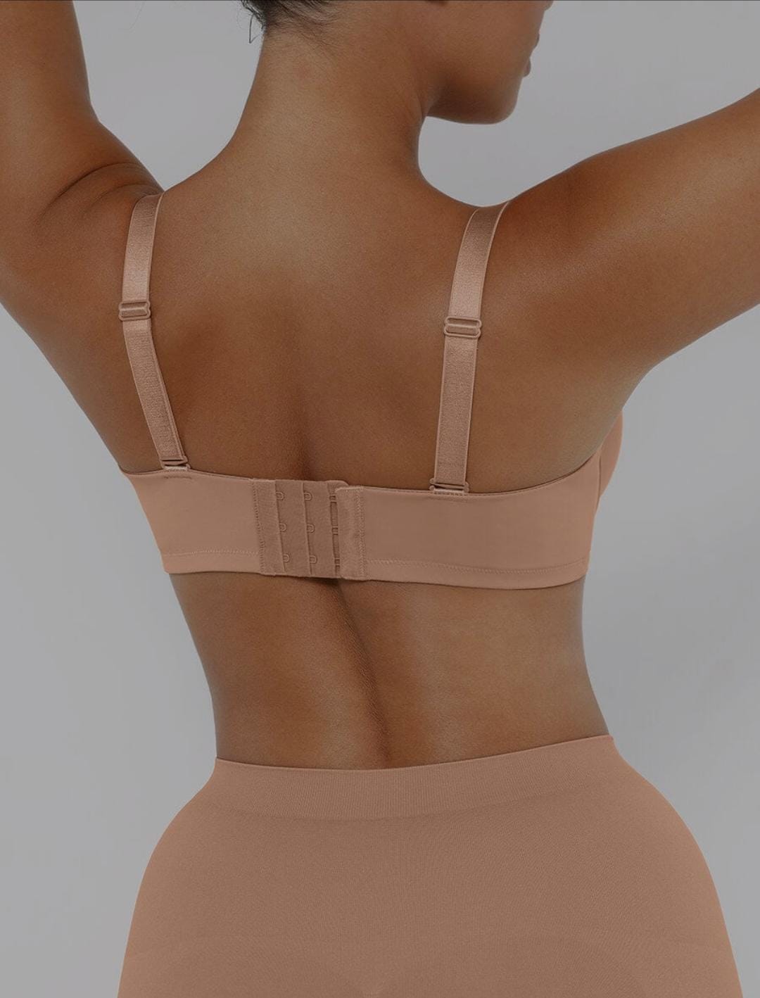 Strapless Non-slip Gathering Bust Support Underwire 1/2 Cup Bra