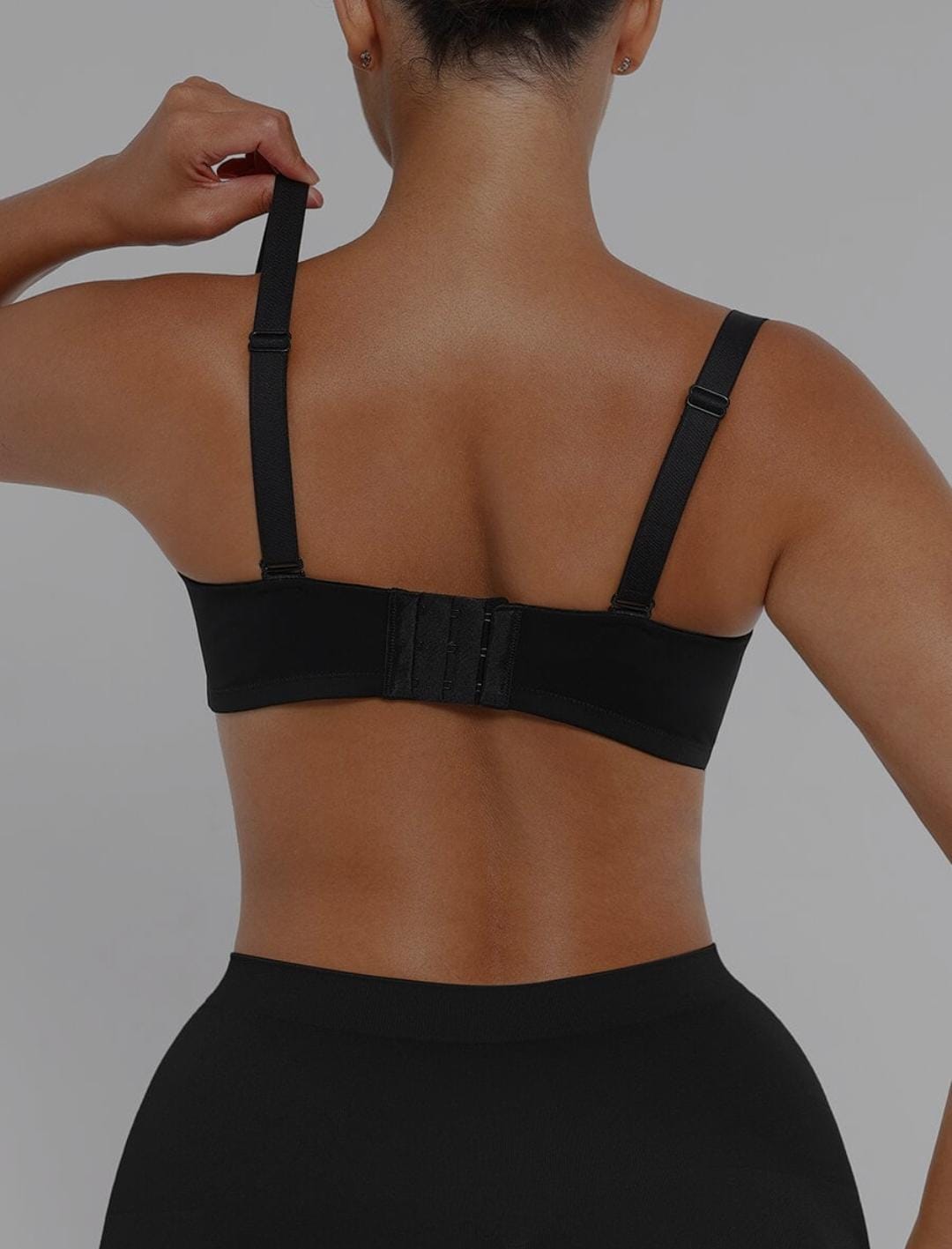 Strapless Non-slip Gathering Bust Support Underwire 1/2 Cup Bra