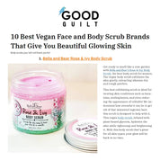 Rose & Ivy Body Scrub Exfoliator & Body Wash & Moisturizer