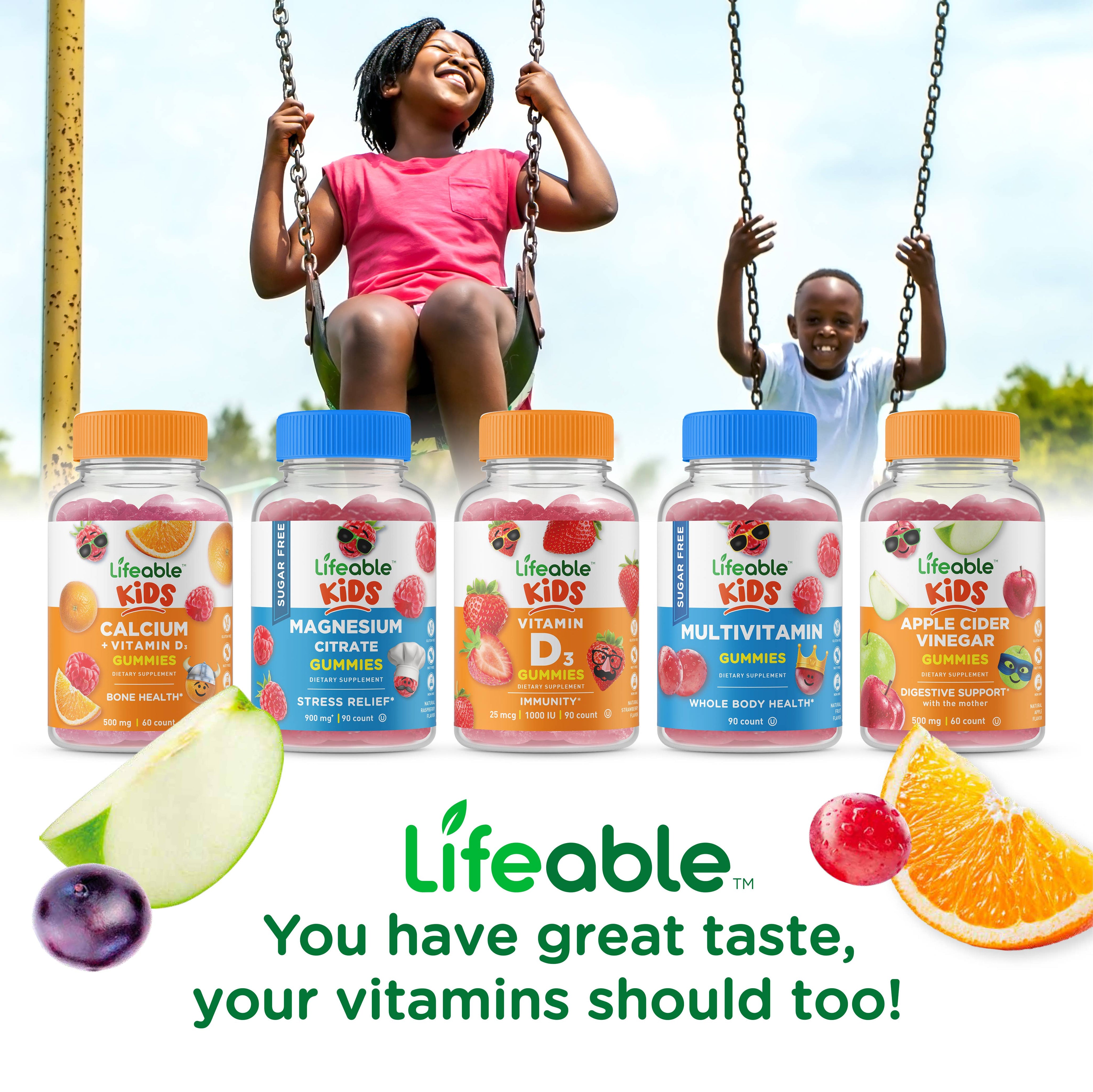 Lifeable Iron for Kids 10 mg + Vit C Gummies, Iron Levels