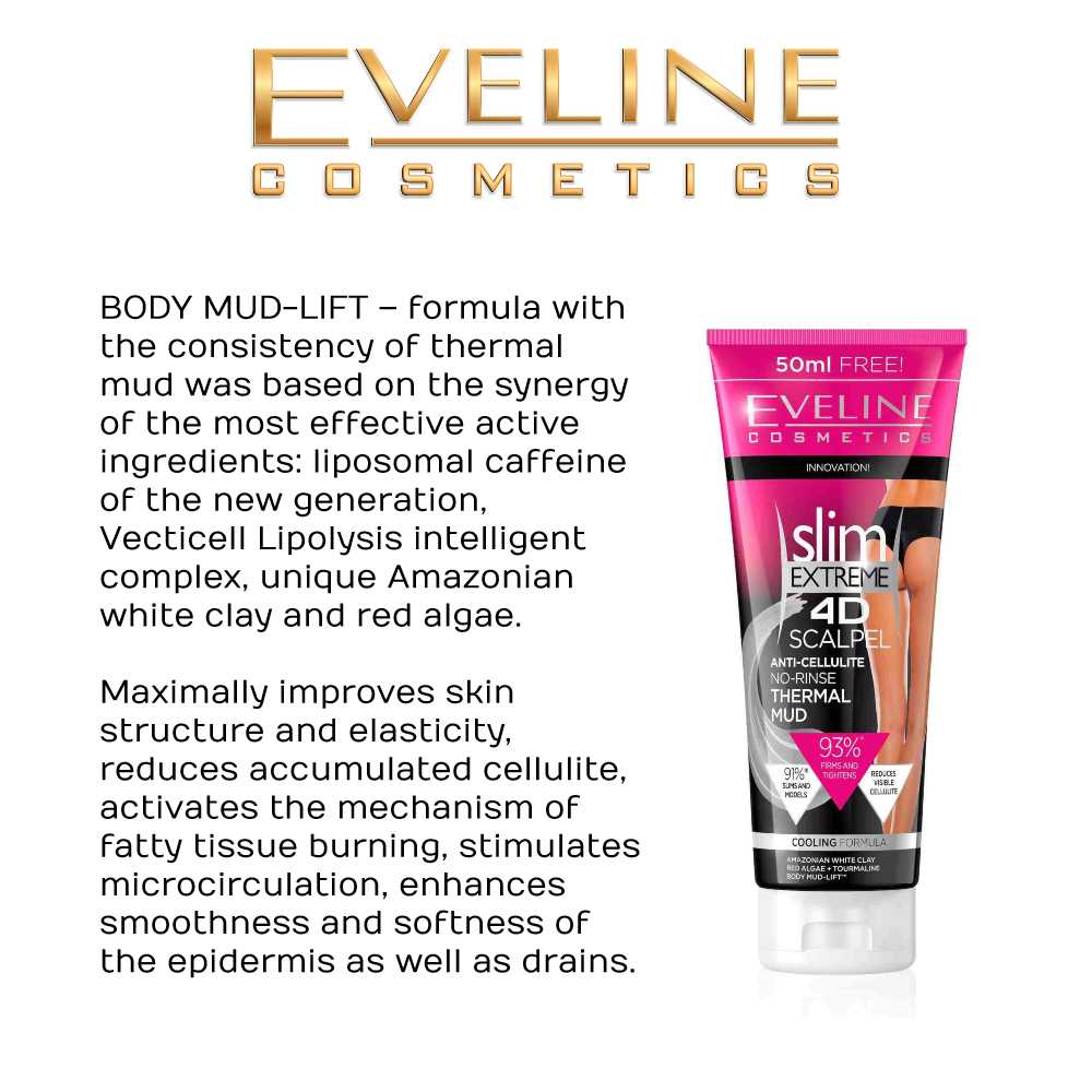 Slim Extreme 4D Anti Cellulite Thermal Mud Body Cream