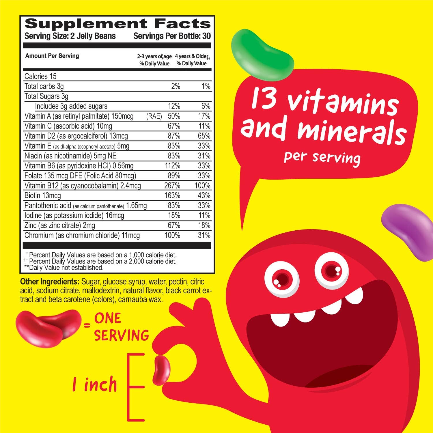 VitaWorks Kids Multivitamin Jelly Beans, Health Support