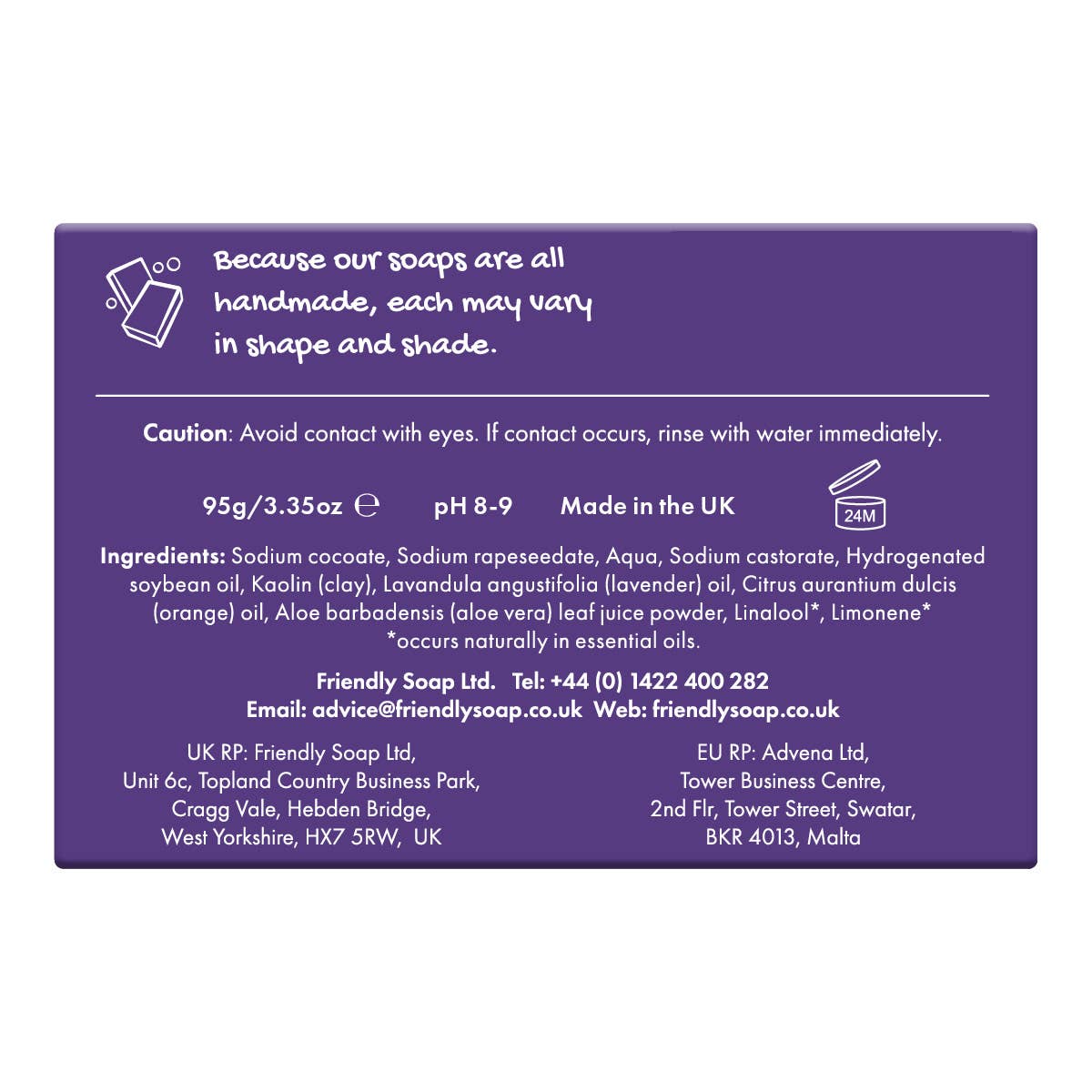 Orange & Lavender Shaving Bar - Eco Friendly