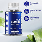 Vitamatic Iron 20mg with Vitamin C | 60 Vegan Gummies