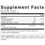 Vitamatic Folic Acid Gummies 1000mcg (1 mg)