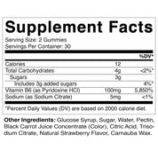 Vitamatic | Vitamin B6 100mg | Strawberry Flavor| 60 Gummies