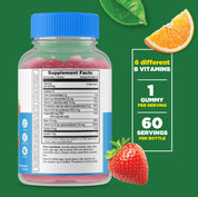 Lifeable Sugar Free Vitamin B Complex with Vitamin C Gummies