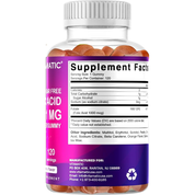 Vitamatic Folic Acid Gummies 1000mcg (1 mg)