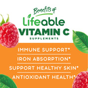 Lifeable Sugar Free Vitamin C for Kids 250 mg Gummies