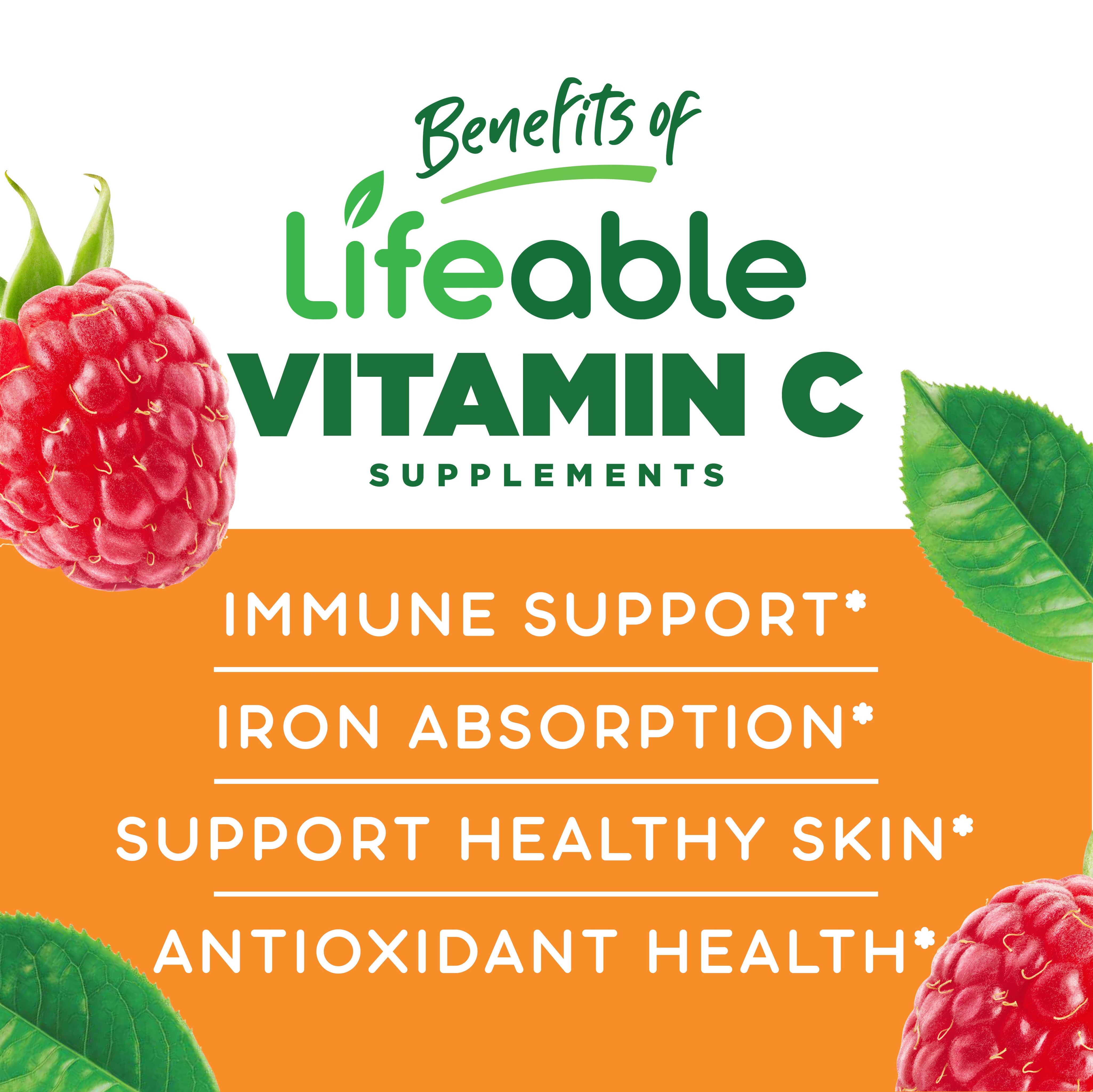 Lifeable Sugar Free Vitamin C for Kids 250 mg Gummies