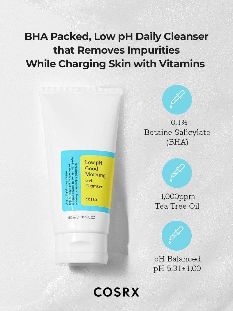 [COSRX] LOW PH GOOD MORNING GEL CLEANSER (50ML/150ML)