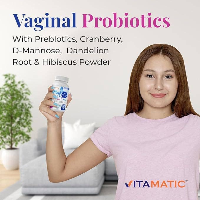 Vitamatic | Vaginal Probiotics 20 Billions 60 DR Capsules