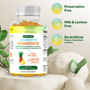 Vitamatic | Magnesium 400mg per Serving | 120 Gummies