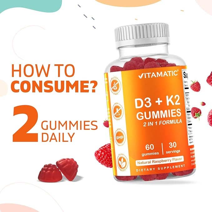 Vitamatic D3 K2 | 60 Vegan Gummies
