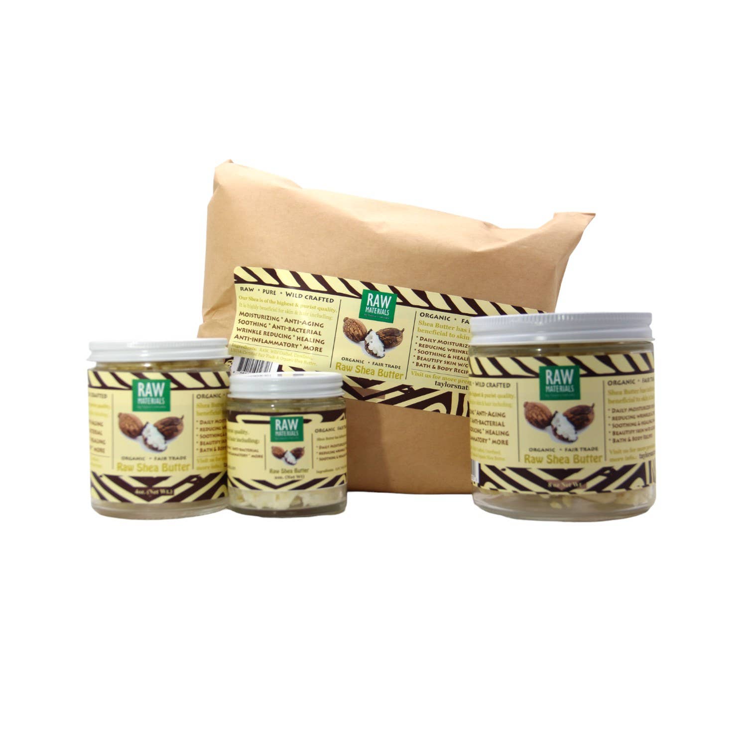 RAW Materials - Shea Butter RAW, Wild Crafted, Organic, Fair