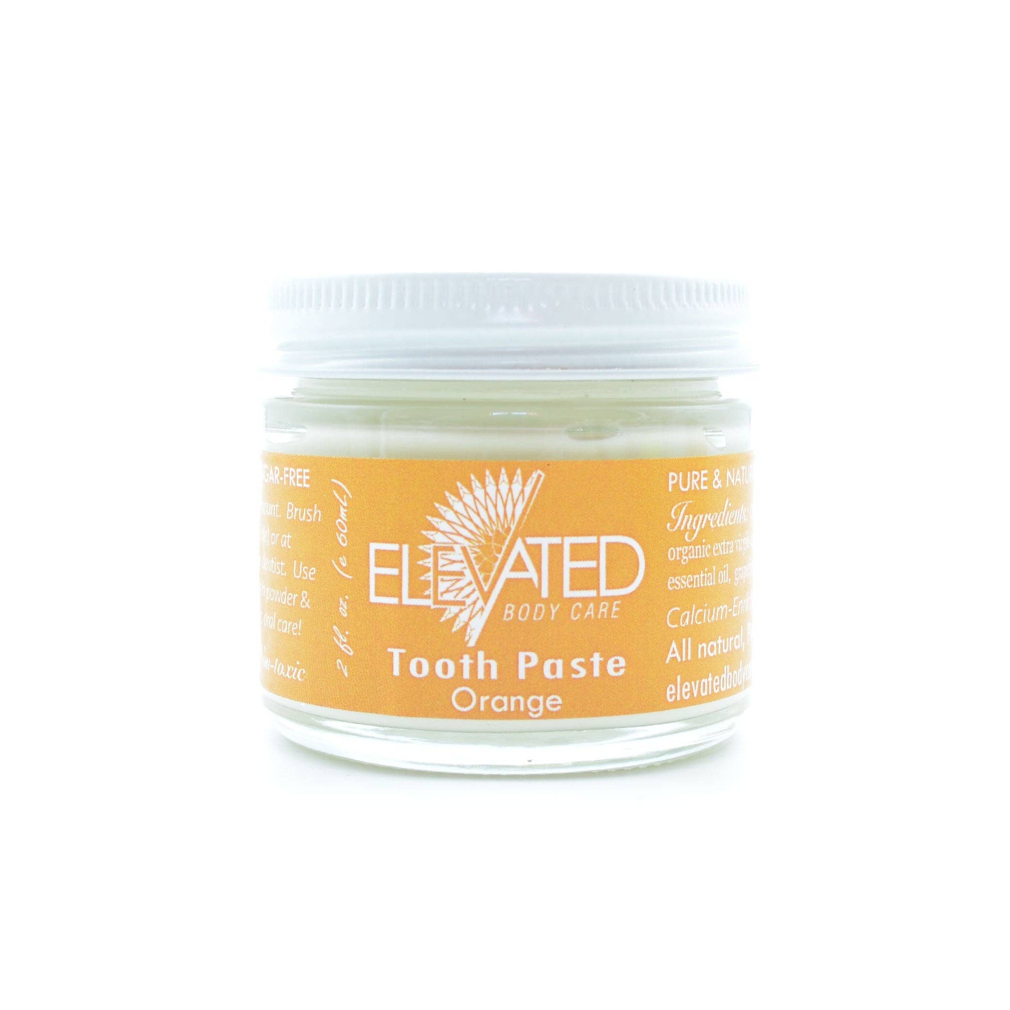 ELEVATED - Natural Toothpaste - Fluoride FREE - Glass Jar