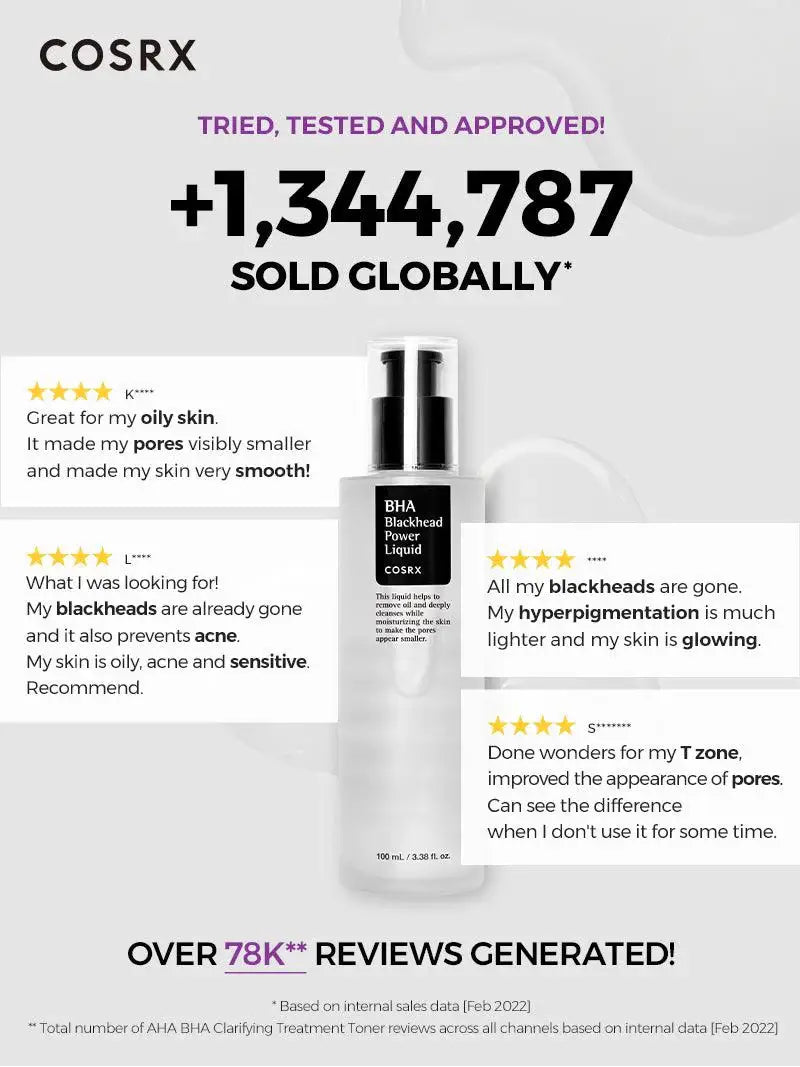 [COSRX] BHA Blackhead Power Liquid Toner 100ml