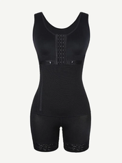 Full Body Shaper Glue Zipper Open Crotch Lace Firm Foundations