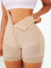 Long high waist strapless body-shaper