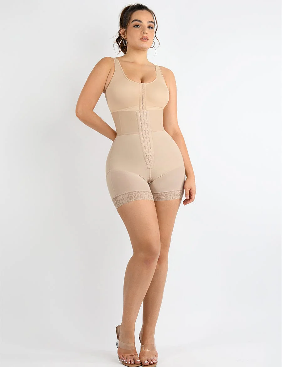 Long high waist strapless body-shaper