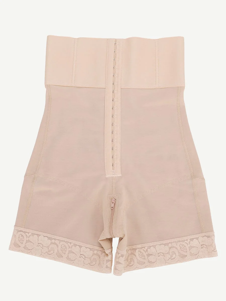 Long high waist strapless body-shaper
