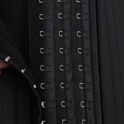 Hot Black Latex Waist Training Corset 25 Steel Boned Waist Cincher