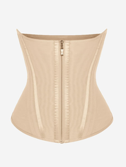Smooth look Fat Burning Front Double Layer Zipper Tummy Control Waist Trimmer